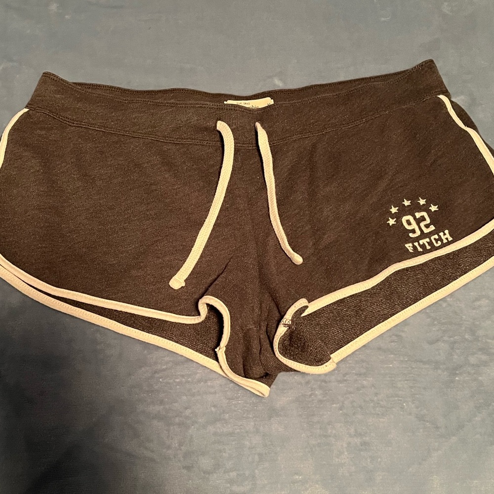 Grey Abercrombie & Fitch Pajama Shorts